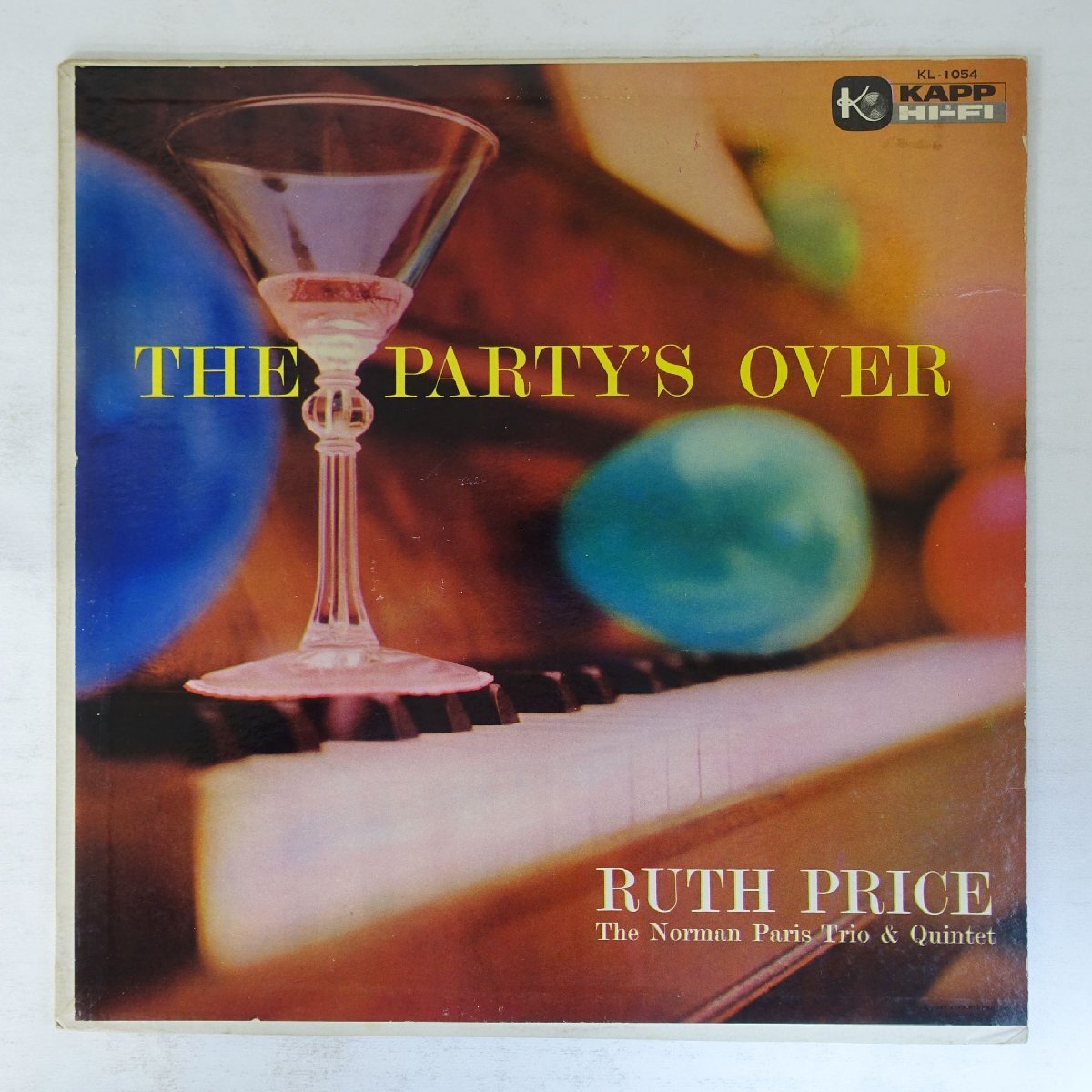 14059390;【US盤/KAPP/銀マルーンラベル/MONO/深溝】Ruth Price, The Norman Paris Trio & Quintet / The Party's Over拍卖