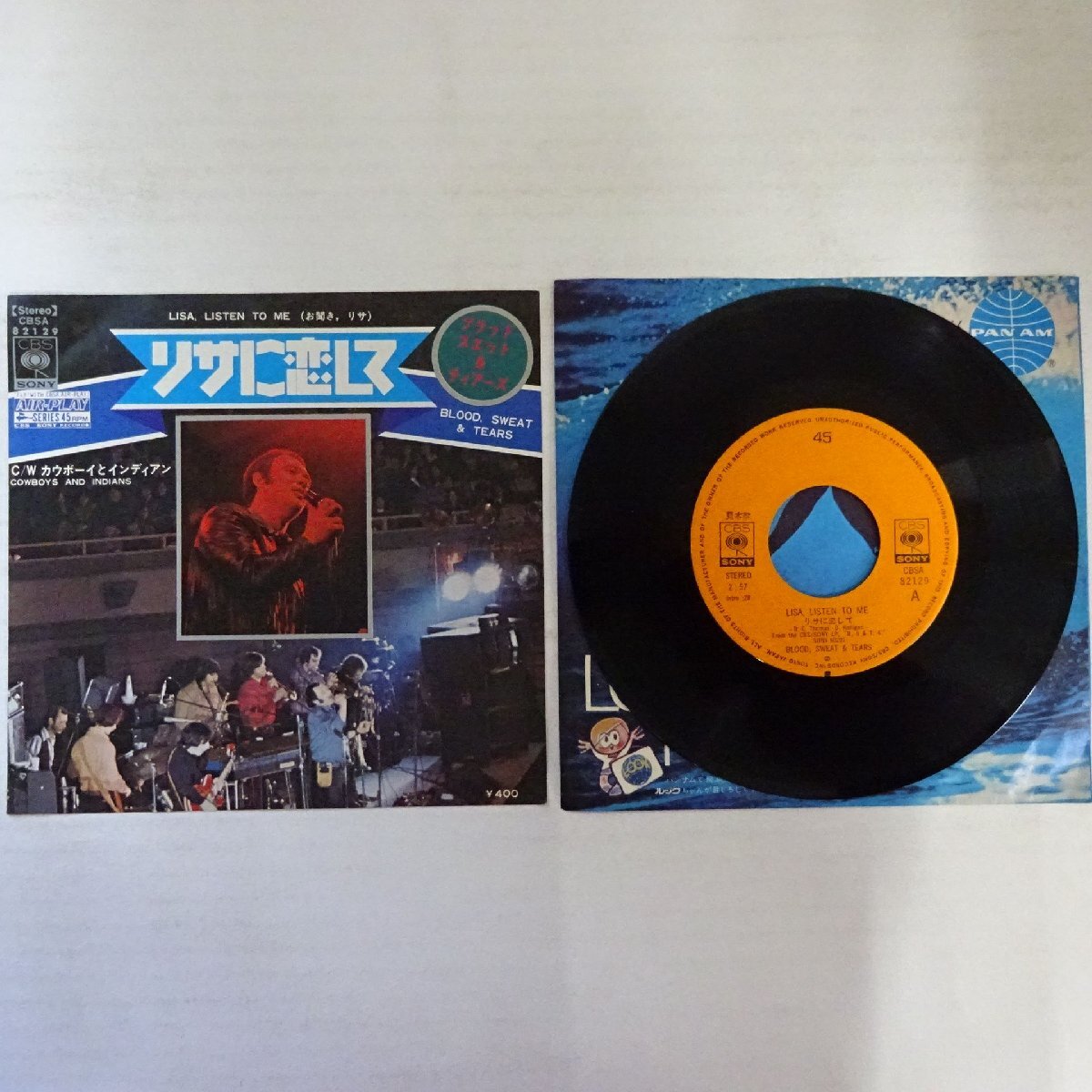 19004581;【国内盤/プロモ/7inch】ブラッドスエット&ティアーズ / リサに恋して / カウボーイとインディアン拍卖