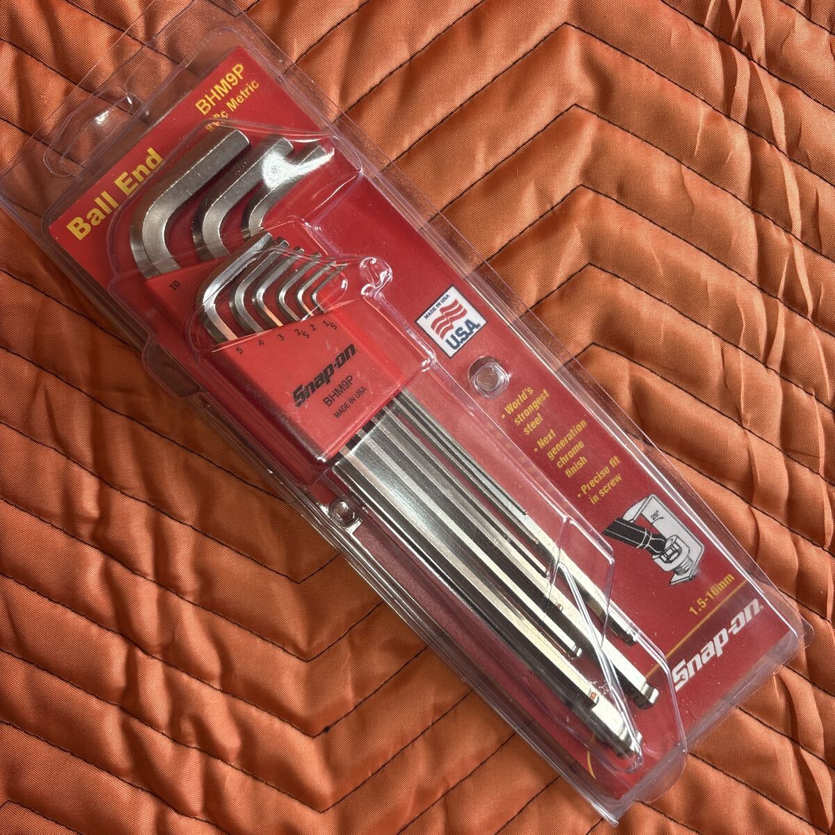 スナップオン Snap-on ボール付六角レンチセット L型ヘックスレンチ拍卖