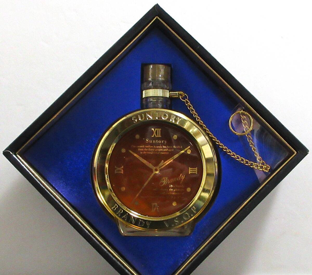 ★未開栓、サントリー ブランデー V.S.O.P ■懐中時計ボトル型 ミニボトル 150ml 拍卖