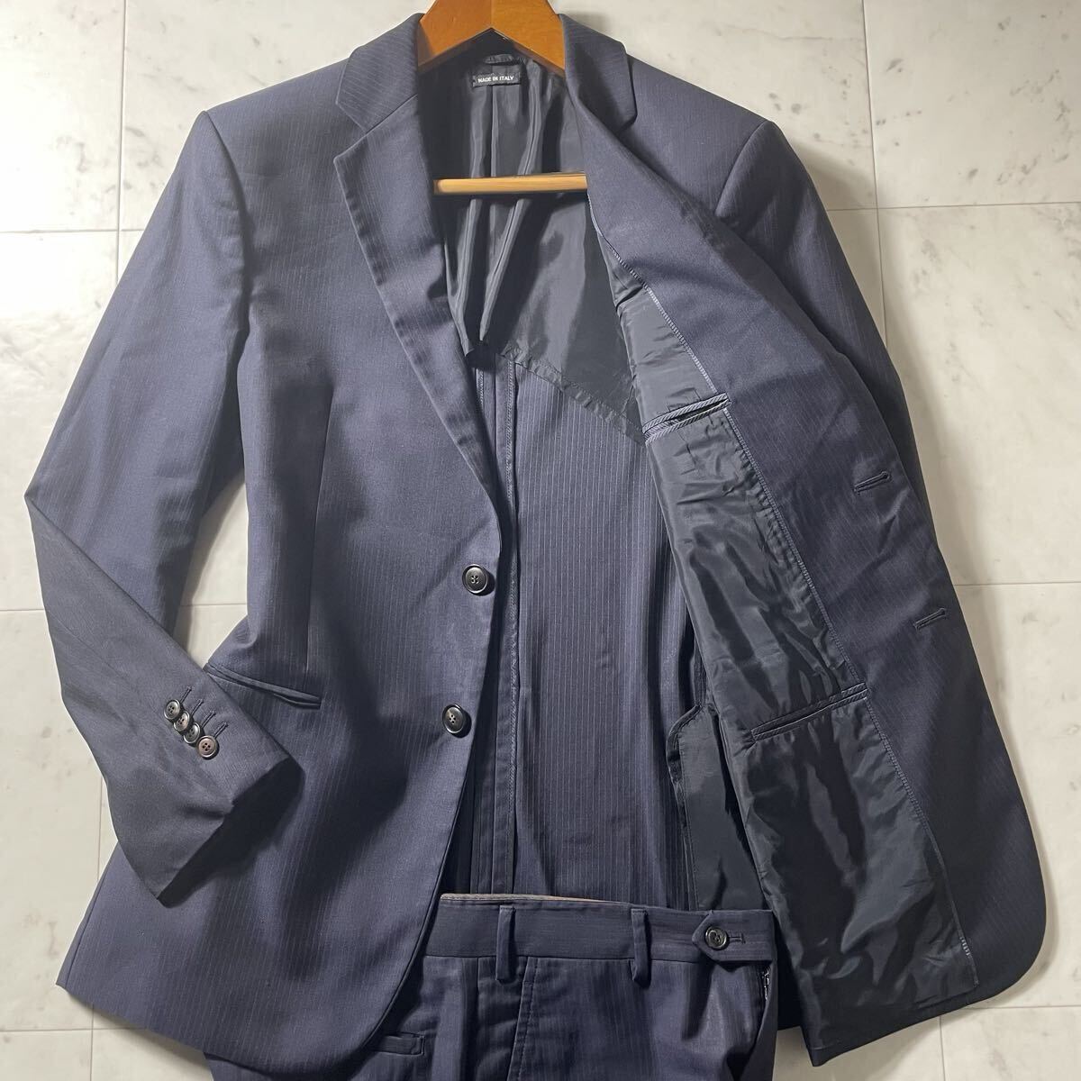 定価20万超!!!別格のオーラ!!!【ジョルジオアルマーニ GIORGIO ARMANI】至高の逸品!!! スーツ セットアップ TAYLOR◎ L位◎ 48◎拍卖