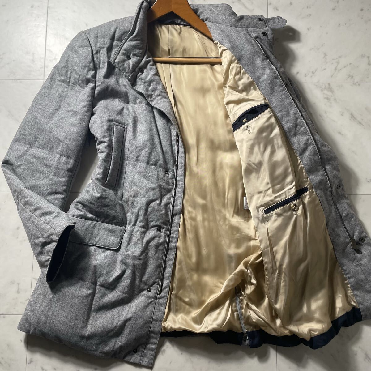 超弩級XXL!!!極上カシミヤ!!!【ブルネロクチネリ BRUNELLO CUCINELLI】最高級グースダウン!!! ダウンコート ジャケット ロング◎ 52◎拍卖