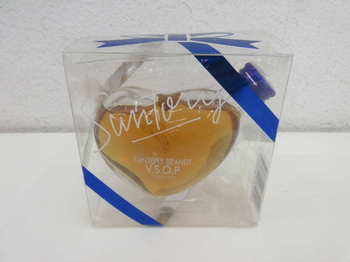 未開栓 SUNTORY サントリー ブランデー VSOP 50ml 40% ハート型 ミニチュアボトル拍卖