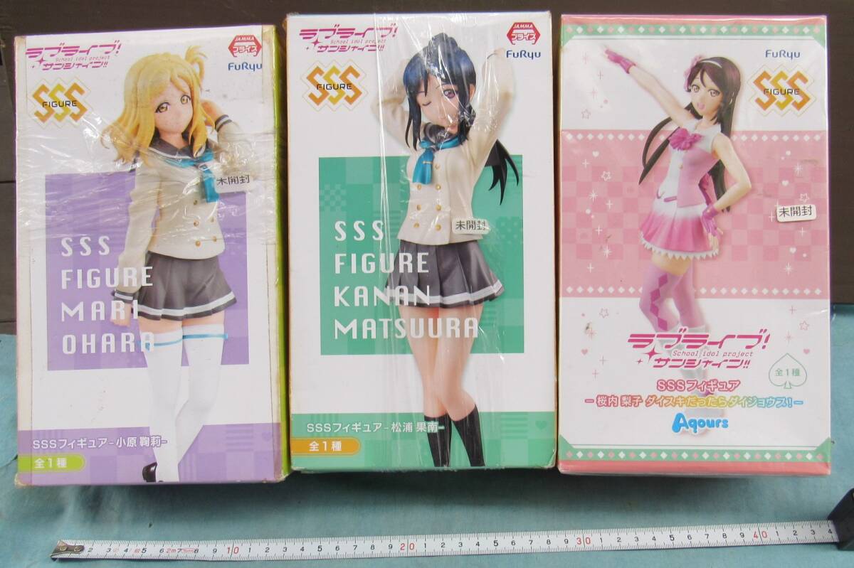 女の子SSSフィギュア3箱、ラブライブ、小原鞠莉、松浦果南、桜内梨子、完全未開封、ラッピング保存、箱少々へこみ感ありNC,NRで拍卖
