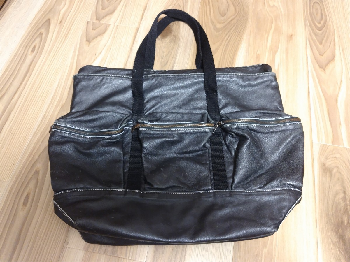 本人期ナンバーナイン立体ポケットレザーバックnumbernine拍卖