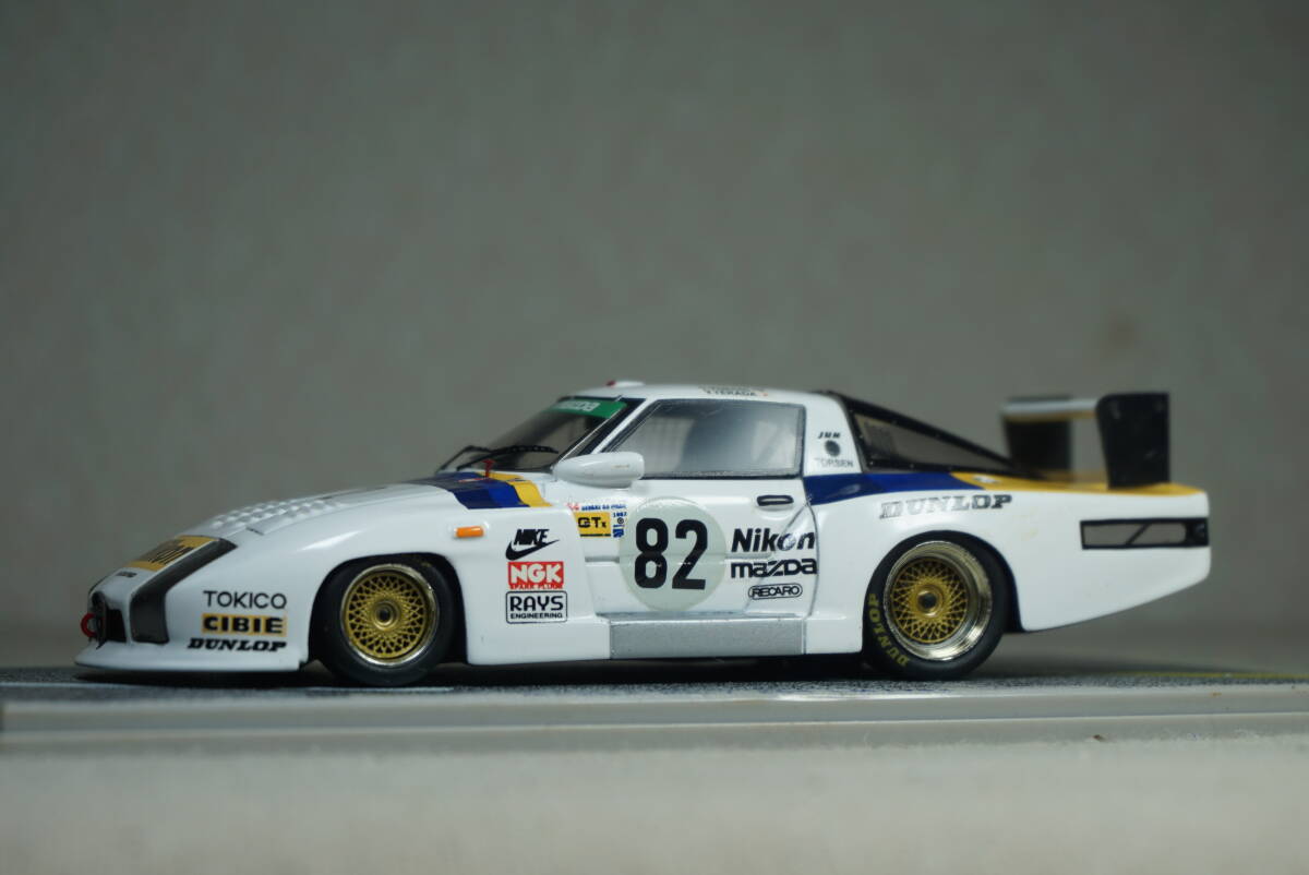 1/43 ルマン 初完走 spark MAZDA RX-7 254 #82 1982 Le Mans 24h 14th mazdaspeed マツダ RX7 マツダスピード Nikon ニコン 寺田 従野拍卖