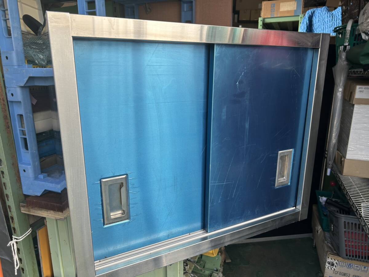 X249/美品 業務用・厨房 ステンレス 引き戸 幅約75×奥行約35㎝ 高さ約60㎝ 作業台 引き取り歓迎 発送可拍卖