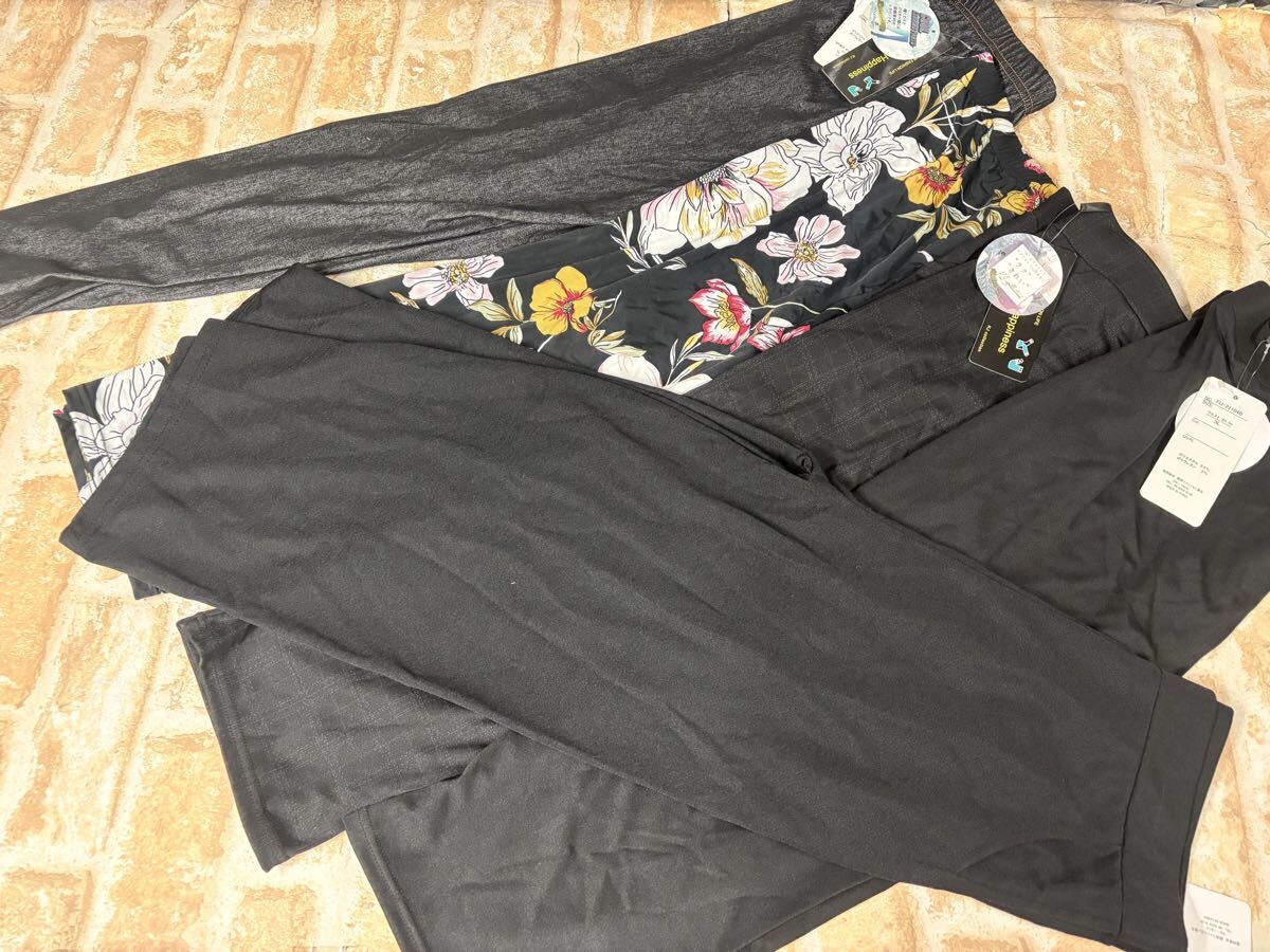 $143/タグ付き 新品 3L 大きいサイズ レギンス イージーパンツ レディース まとめ売り拍卖