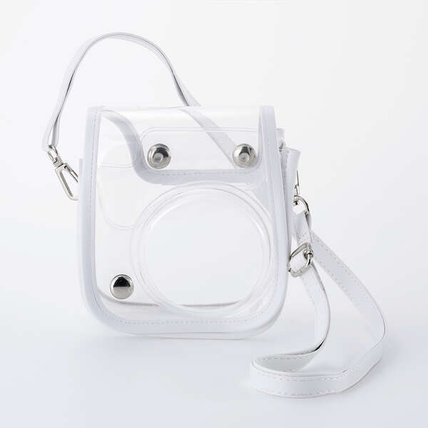 instax mini 12用(チェキ)カメラケース クリア素材で本体カラーを活かしたまま、チェキの可愛さを引き立てます:IC-CCM12WH拍卖