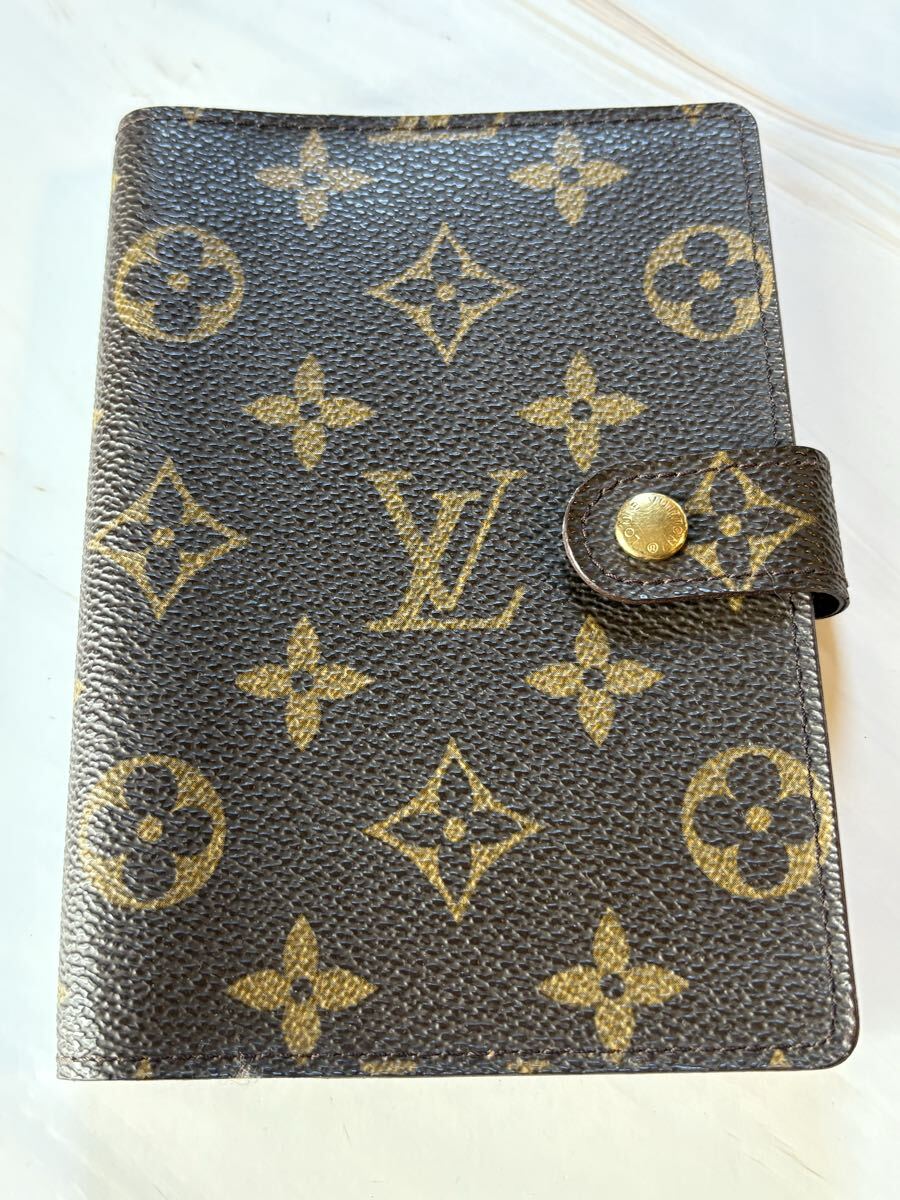 C【T25090601】1円〜 ルイヴィトン LOUIS VUITTON モノグラム アジェンダPM 手帳カバー Vuitton 手帳拍卖