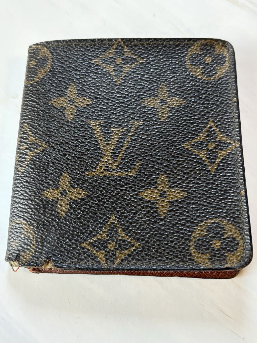 C【D25090901】1円〜 ルイヴィトン Louis Vuitton モノグラム 財布 カードケース ポルト ビエ 二つ折り拍卖