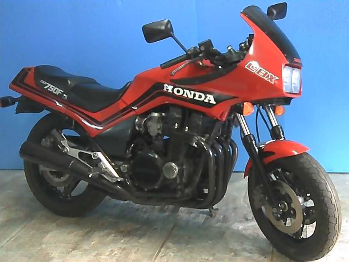 HONDA CBX750F 赤 格安提供車 エンジン始動確認 半額配送キャンペーン 期間限定車体価格 現状渡し諸経費¥0- 横浜 P-Yard 045-507-6300拍卖