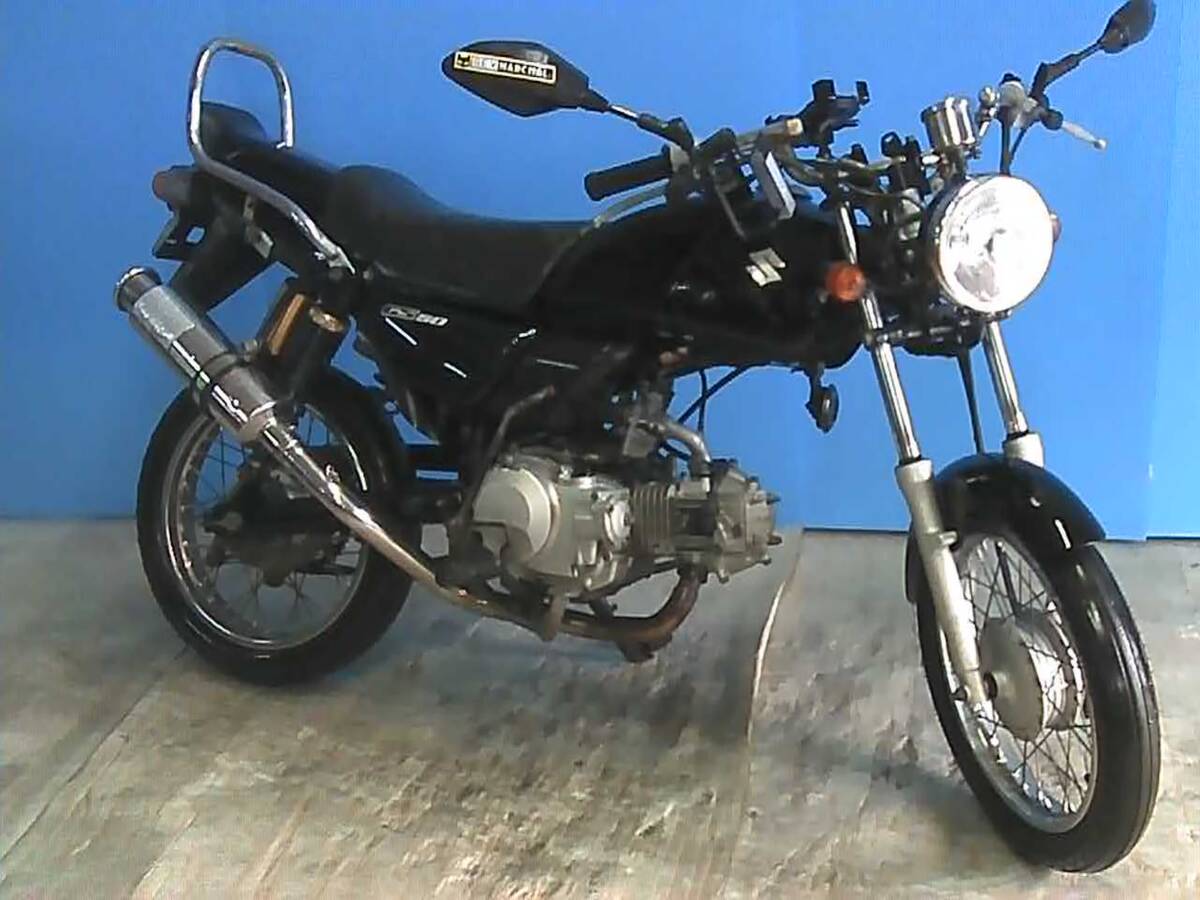 SUZUKI GS50 黒 エンジン始動動画 自賠責保険で乗れます 半額配送キャンペーン 期間限定 現状渡し諸経費¥0- 横浜 P-Yard 045-507-6300拍卖