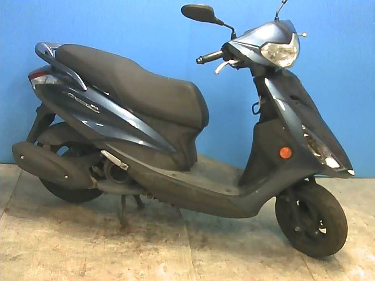 YAMAHA アクシス125Z 青 格安提供車 エンジン始動確認 半額配送キャンペーン 期間限定 現状渡し諸経費¥0- 横浜 P-Yard 045-507-6300拍卖