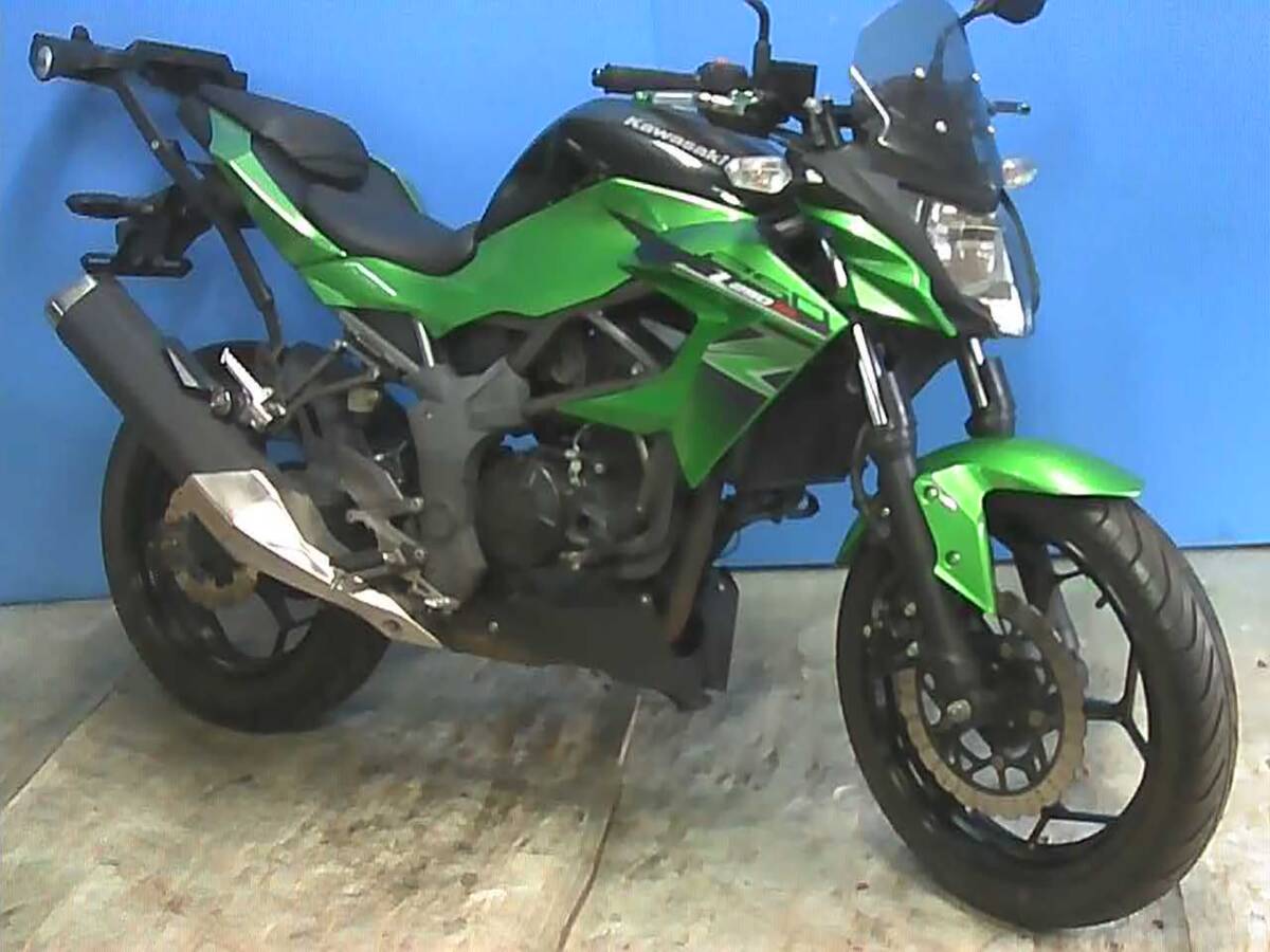 KAWASAKI Z250SL 黒/緑 エンジン始動動画 自賠責保険で乗れます 半額配送キャンペーン 限定 現状渡し諸経費¥0- 横浜 P-Yard 045-507-6300拍卖