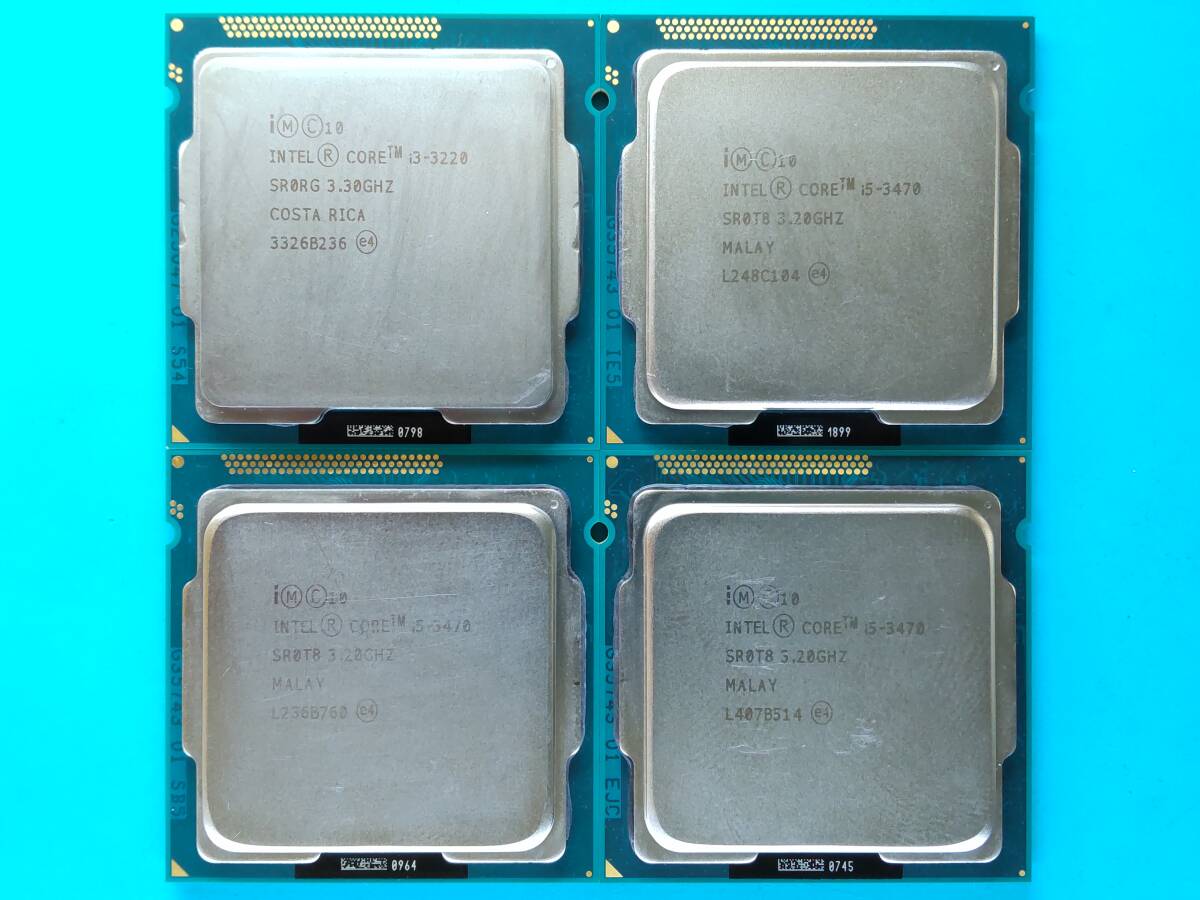 Intel Core i5-3470 3470 3470 i3-3220 4個セット 動作未確認※動作品から抜き取り 89450061028拍卖