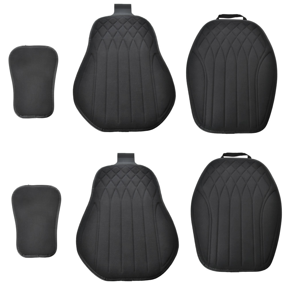 タウンボックス シートカバー フロント 2シート分 運転席 助手席 前席 ブラック 黒 汎用 汚れ防止 エプロン型拍卖