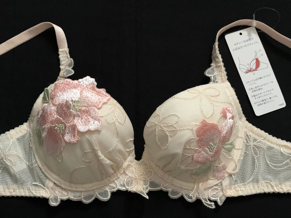 最終処分SALE!サルート 【マーメイドラグーン】 OV エッジフィットブラC65 ワコール 新品タグ付き拍卖
