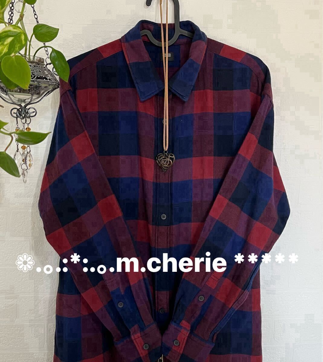 秋 UNIQLO チェックシャツワンピース 拍卖