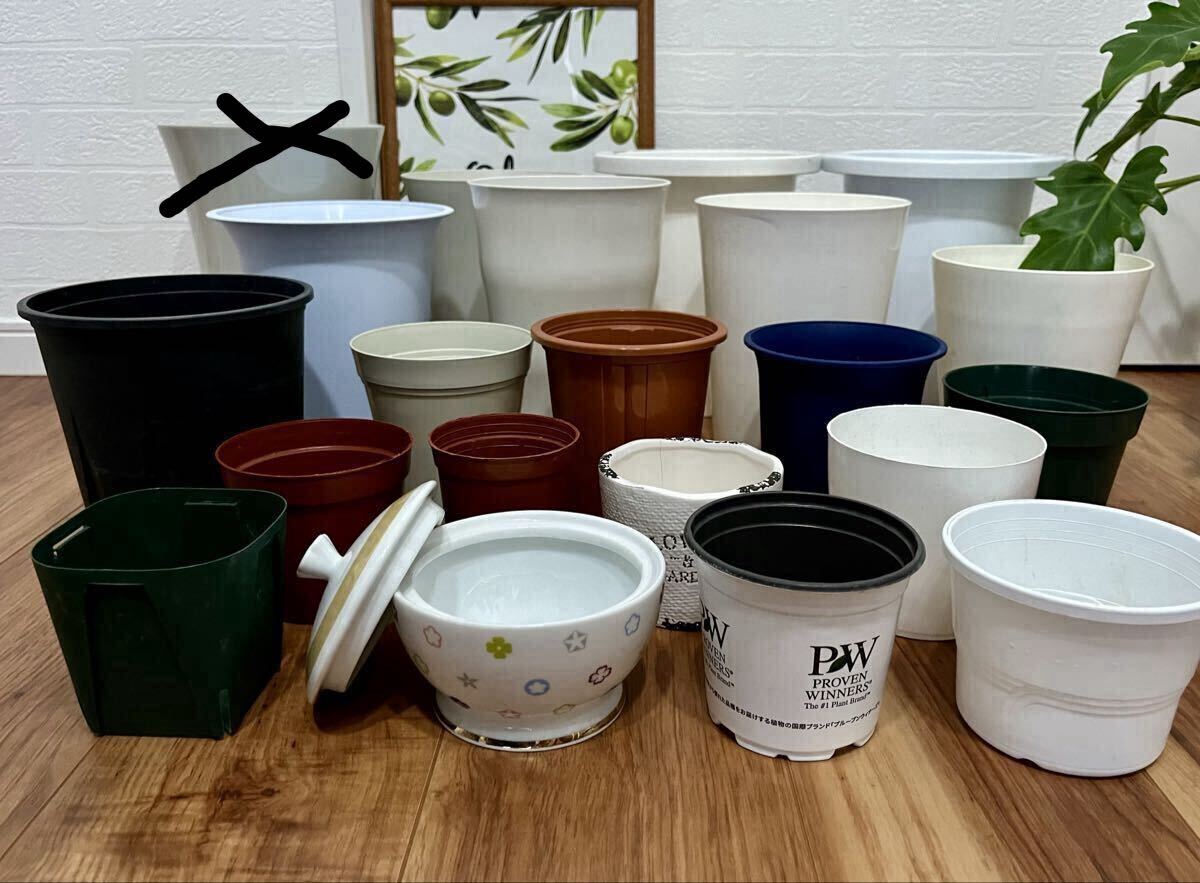★プラスチックプランター 植木鉢色々20点拍卖