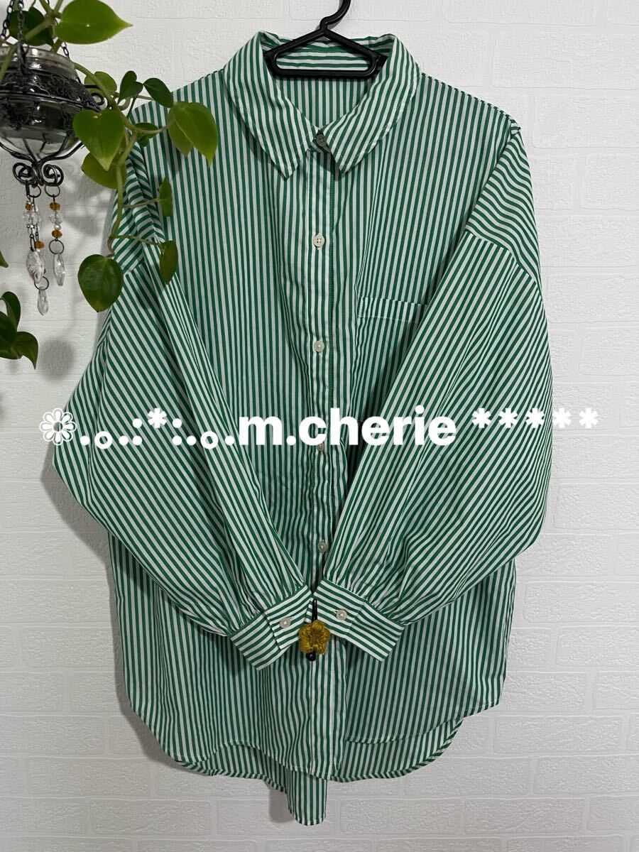 秋 ストライプロングシャツ GRL拍卖