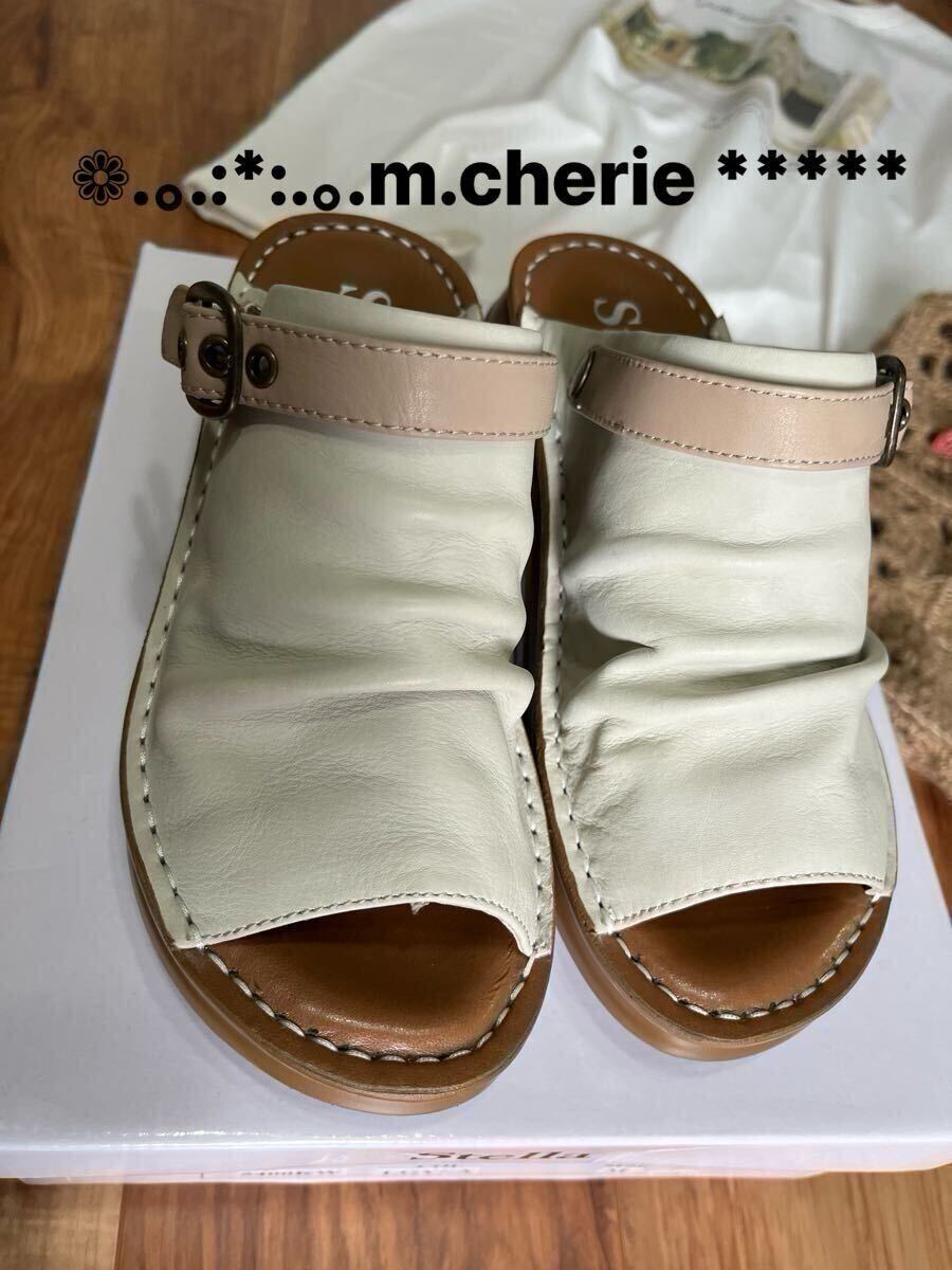 stella 2wayサンダル 本革 3E コンフォート美品拍卖