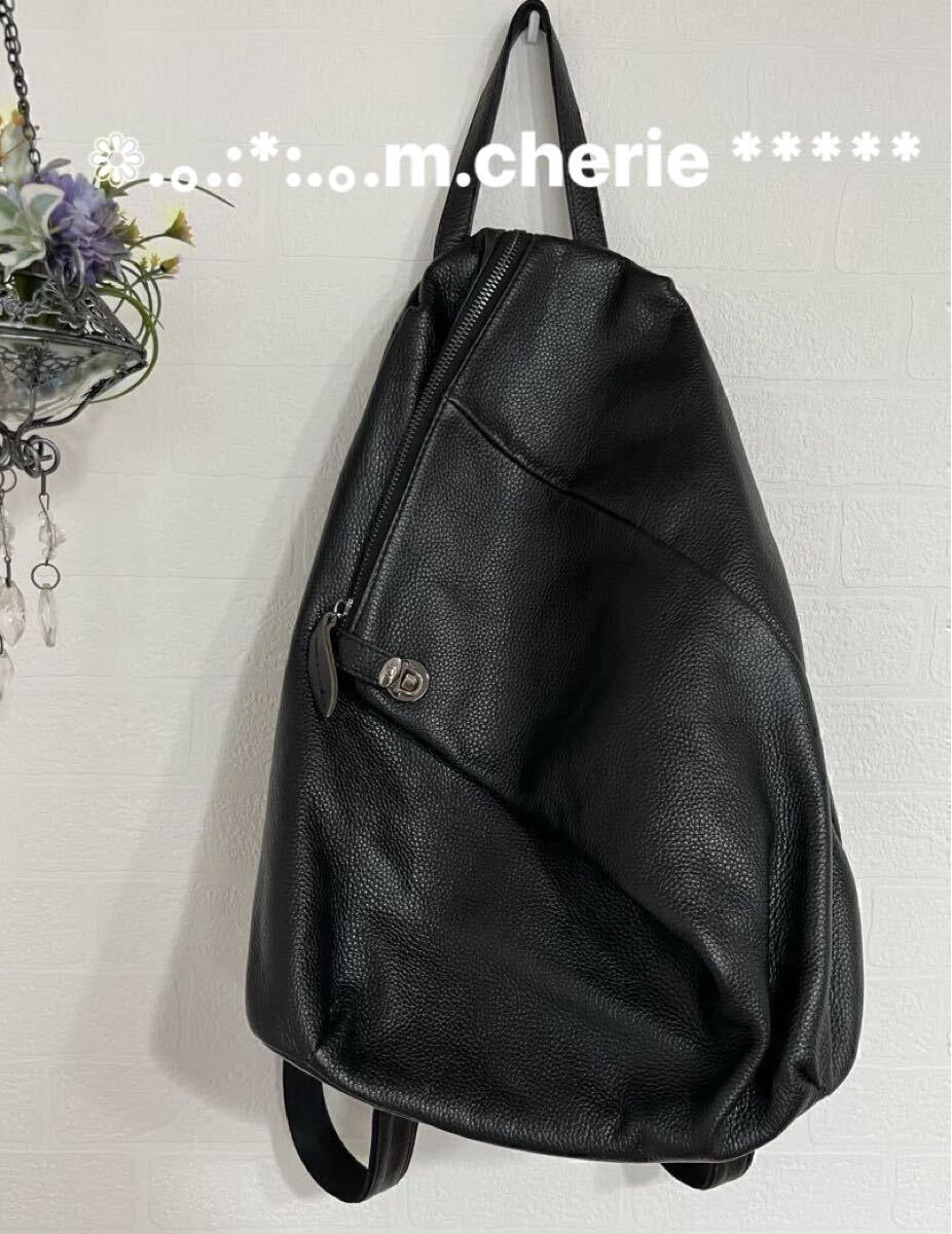 秋 本革MIREPOIX(ミルポアブラックリュック 拍卖