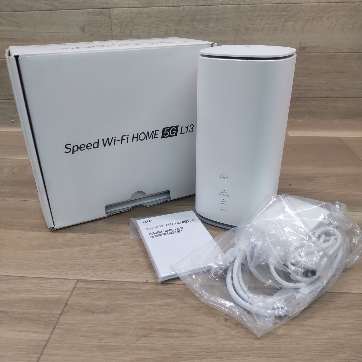 LFV-20251016-2164 KDDI au Speed Wi-Fi 5G L13 ホームルーター ホワイト 周辺機器 インターフェース ルーター 現状品拍卖