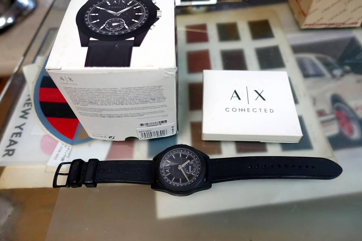 AX アルマーニエクスチェンジ 時計 男性用 ラバーベルト 未使用拍卖