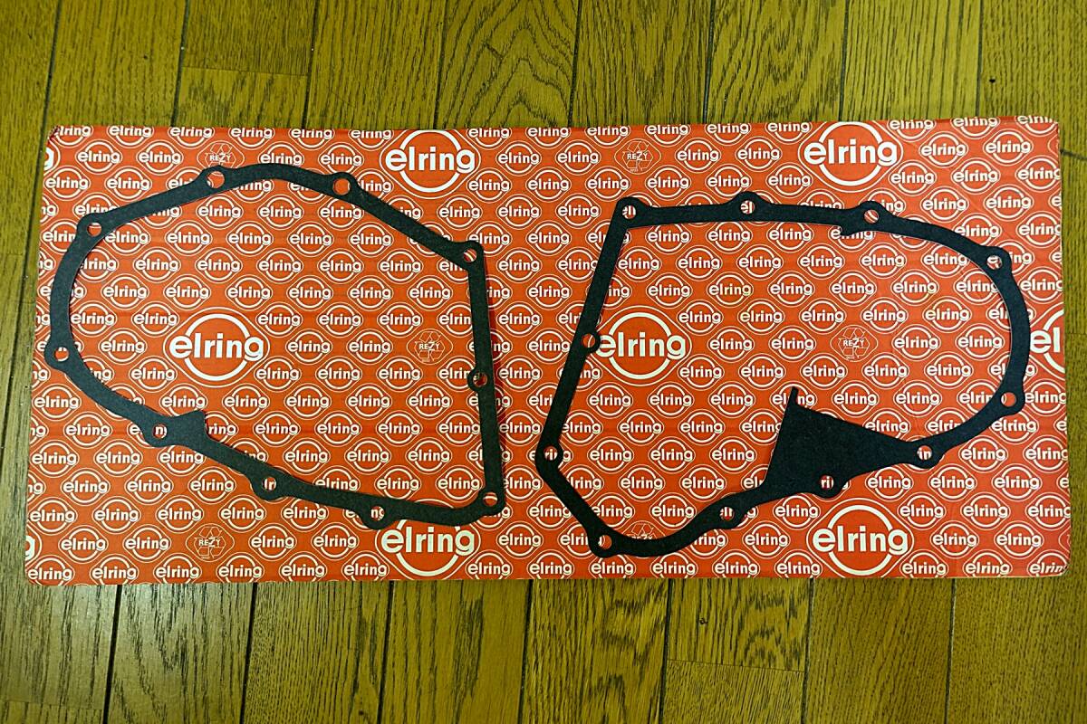 売切15 ポルシェ ナロー 964ターボ エンジン バルブ チェーンカバー ガスケット 1989~1993 左右 新品 OEM Elring 製拍卖