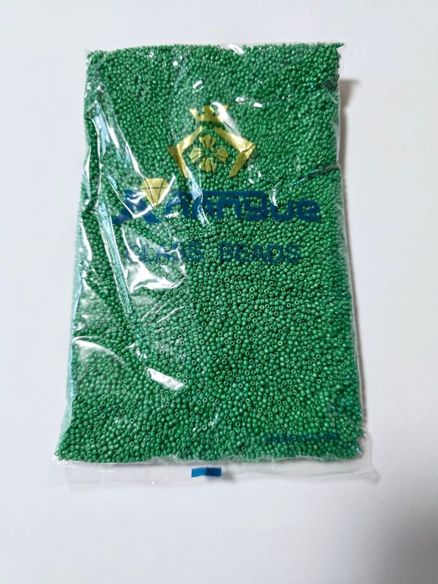 【おまとめ購入お得】ビーズ 丸小ビーズ 緑③ グリーン 約450g 大容量拍卖