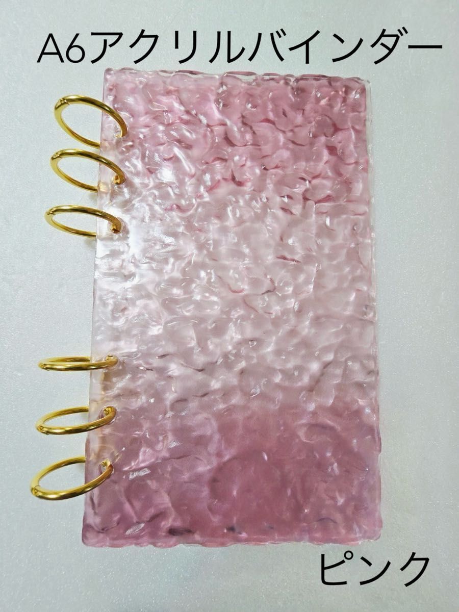 【A6アクリルバインダー】水流デザイン★家計管理・貯金仕分けに◎韓国風 savingグッズ おしゃれ拍卖