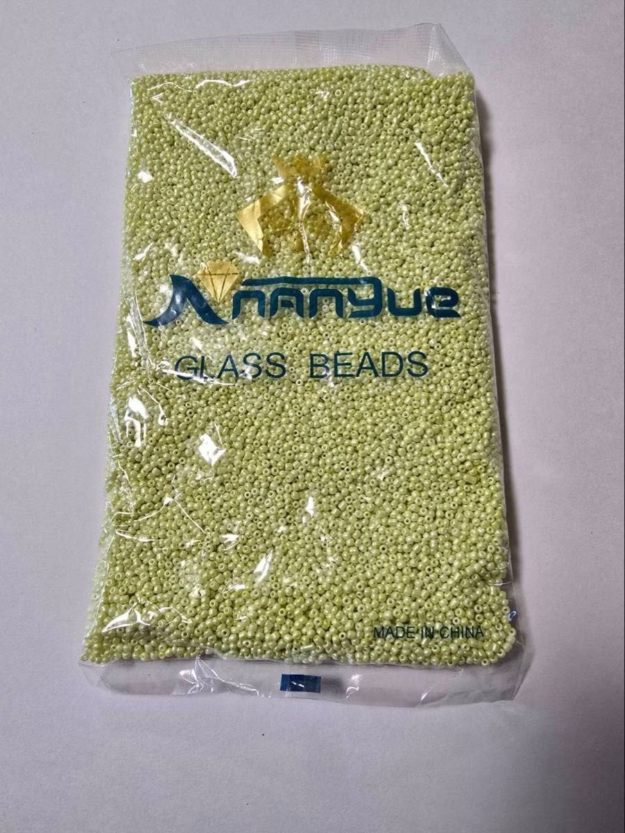 【約450g】丸小ビーズ 黄色③★ハンドメイド・手芸材料・バッグ制作に最適 大容量セット◎拍卖