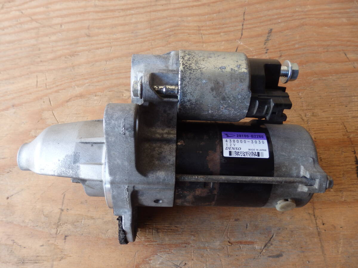 070383 ダイハツ ミライース LA360S H30年 セルモーター 18090㎞ 参考 DENSO 28100-B2280 438000-3030・拍卖