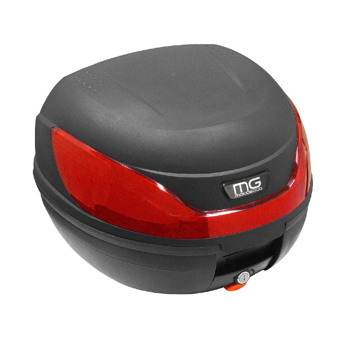 32L バイク リアボックス 鍵付き 黒 ブラック オートバイ 原付 大容量 トップケース ワンタッチ式 バイク用ボックス拍卖