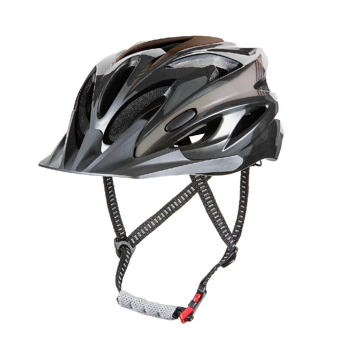 自転車 ヘルメット 大人 軽量 通気性 57-62cm ダイヤルアジャスター ユニセックス CE認証 EN1078 ブラック拍卖