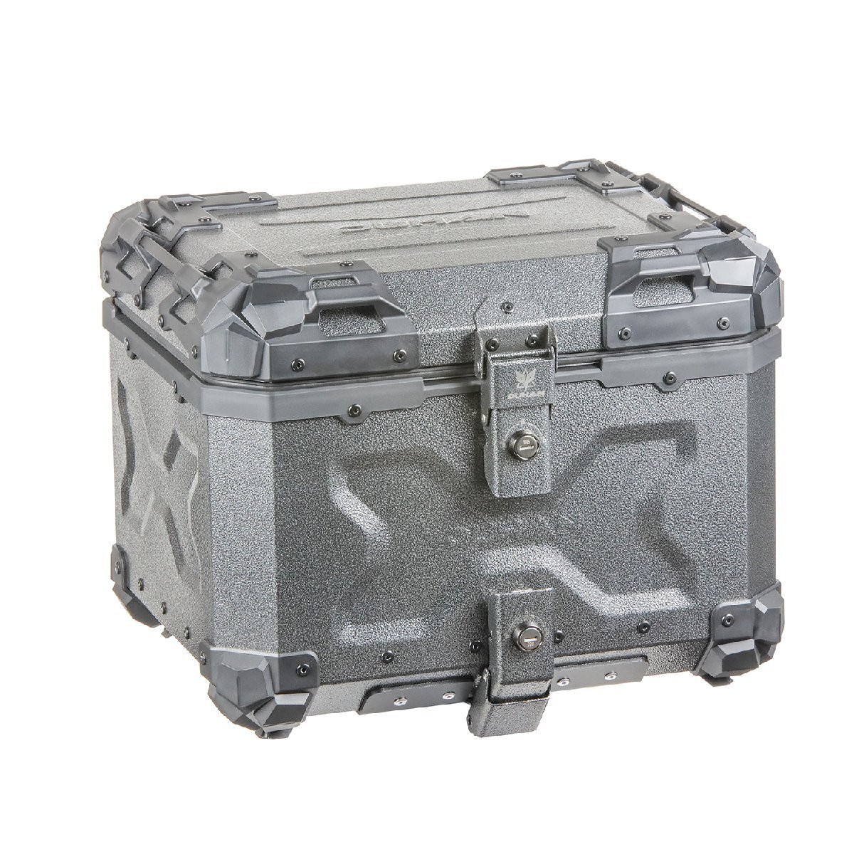 バイク用リアボックス 45L サンドグレー 大容量 DU-BP02 DUHAN トップケース 汎用 ツーリング キャンプ 取り付けベース付き キーロック拍卖