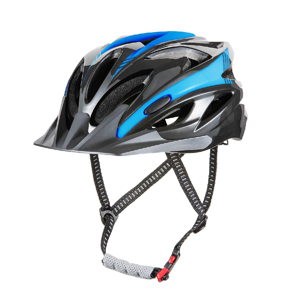 自転車 ヘルメット 大人 軽量 通気性 57-62cm ダイヤルアジャスター ユニセックス CE認証 EN1078 ブルー拍卖