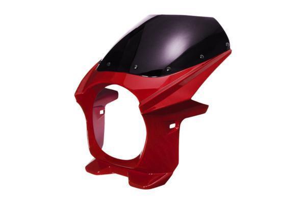 汎用 ビキニカウル φ180 赤 レッド 新品 フロントカウル 風防 カウル バイクパーツセンター拍卖