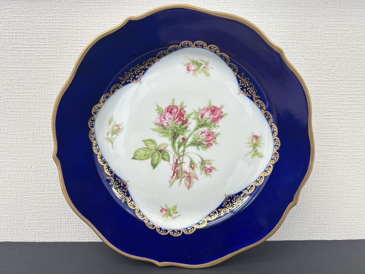 ★Lindner Kueps Bavaria リンドナー クエプス ババリア プレートお皿★薔薇★24センチ★拍卖