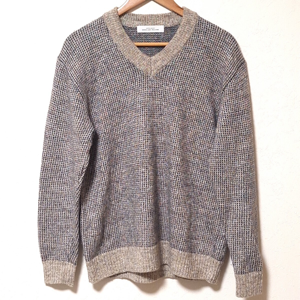 W74【GREEN LABEL RELAXING】グリーンレーベルリラクシング UNITED ARROWS ユナイテッドアローズ 長袖 セーター ニット メンズ サイズM /QQ拍卖