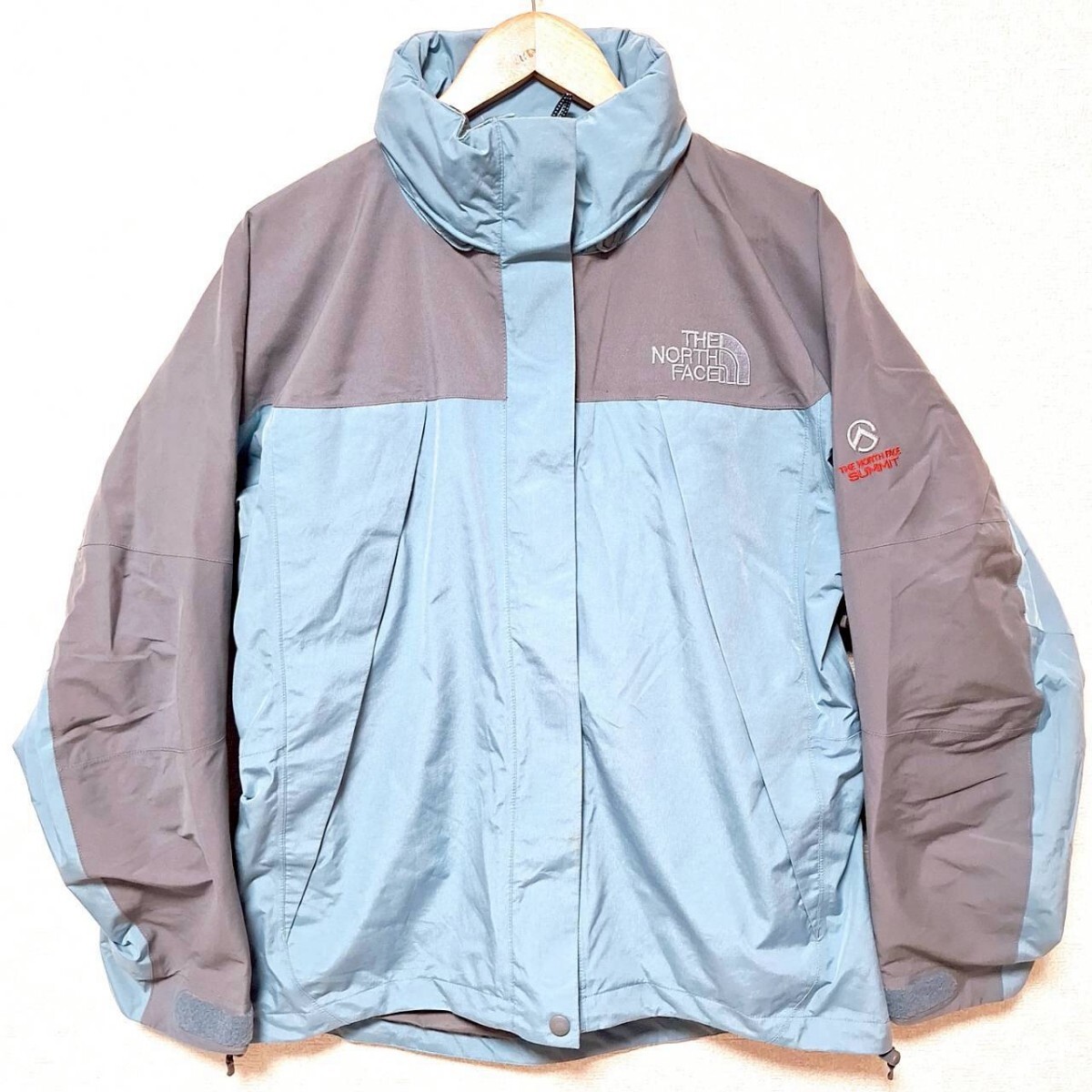 W690【THE NORTH FACE】ザ ノース フェイス マウンテンパーカー ジャケット ゴアテックス ナイロン ジップポケット ブルー レディース L/ee拍卖