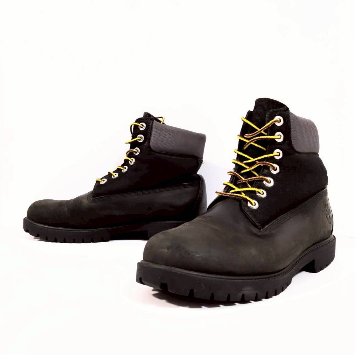 W895【Timberland】ティンバーランド ワークブーツ A5RVZ レザー 定番 トレッキング 登山 ストリート ブラック メンズ サイズ27cm/HF拍卖