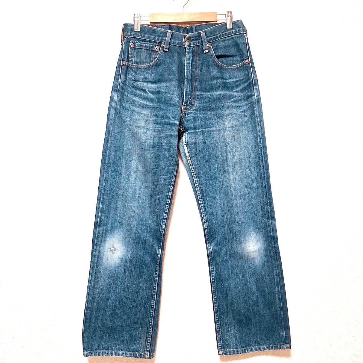 W768【Levi's】リーバイス 503 デニム パンツ ジーンズ ジーパン ボトムス アメカジ ストリート シンプル ネイビー メンズ W29/ee拍卖