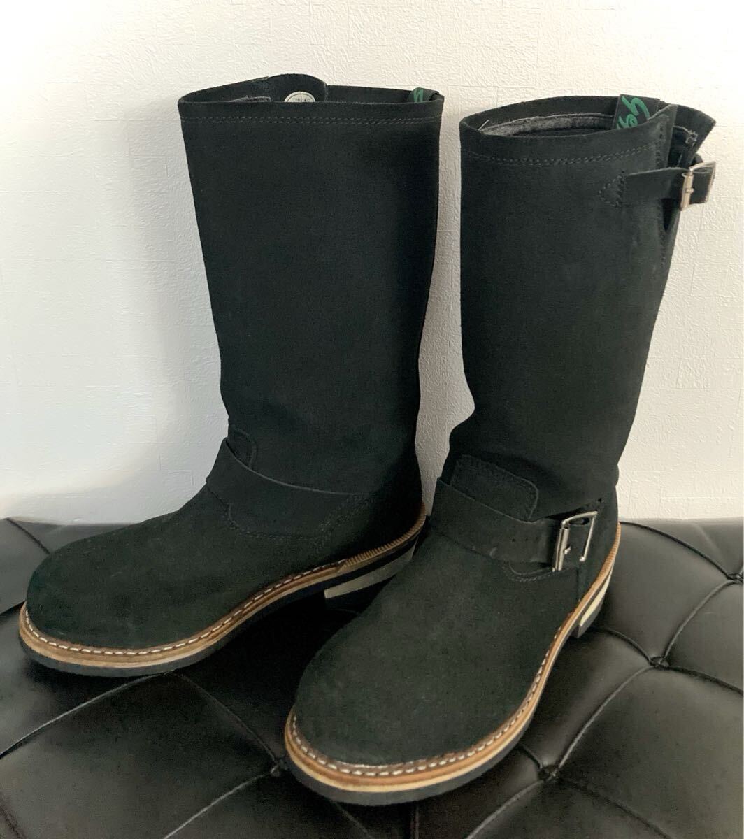 【即決】Getta Grip/ゲッタグリップ エンジニアブーツ UK5 スウェード/スエード BLKVL9910GG BLK/ブラック/黒 中古拍卖