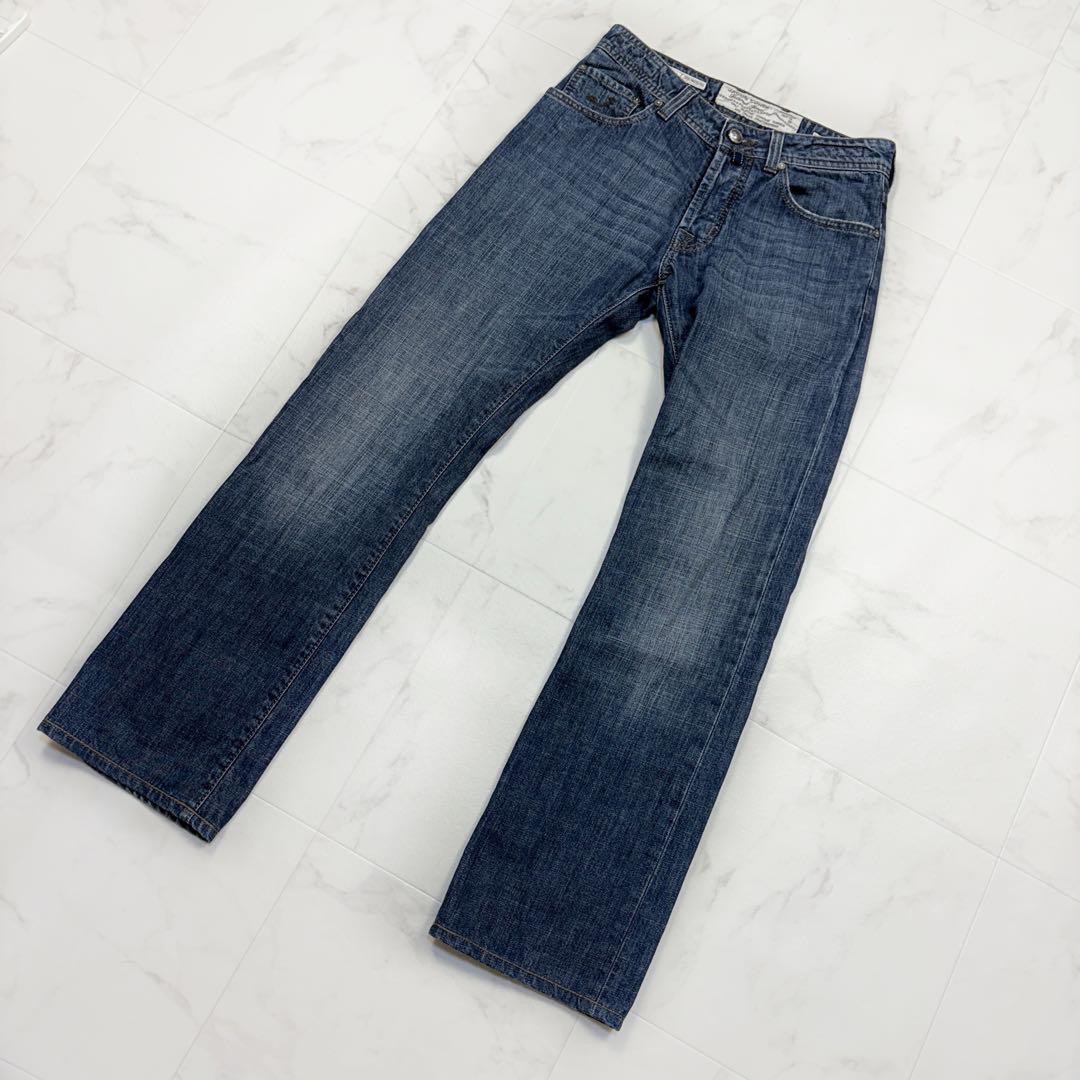 ヤコブコーエン TYPE 620 JAP CF デニムパンツ 29 ストレートパンツ イタリア製 迷彩パッチ メンズ レディース拍卖