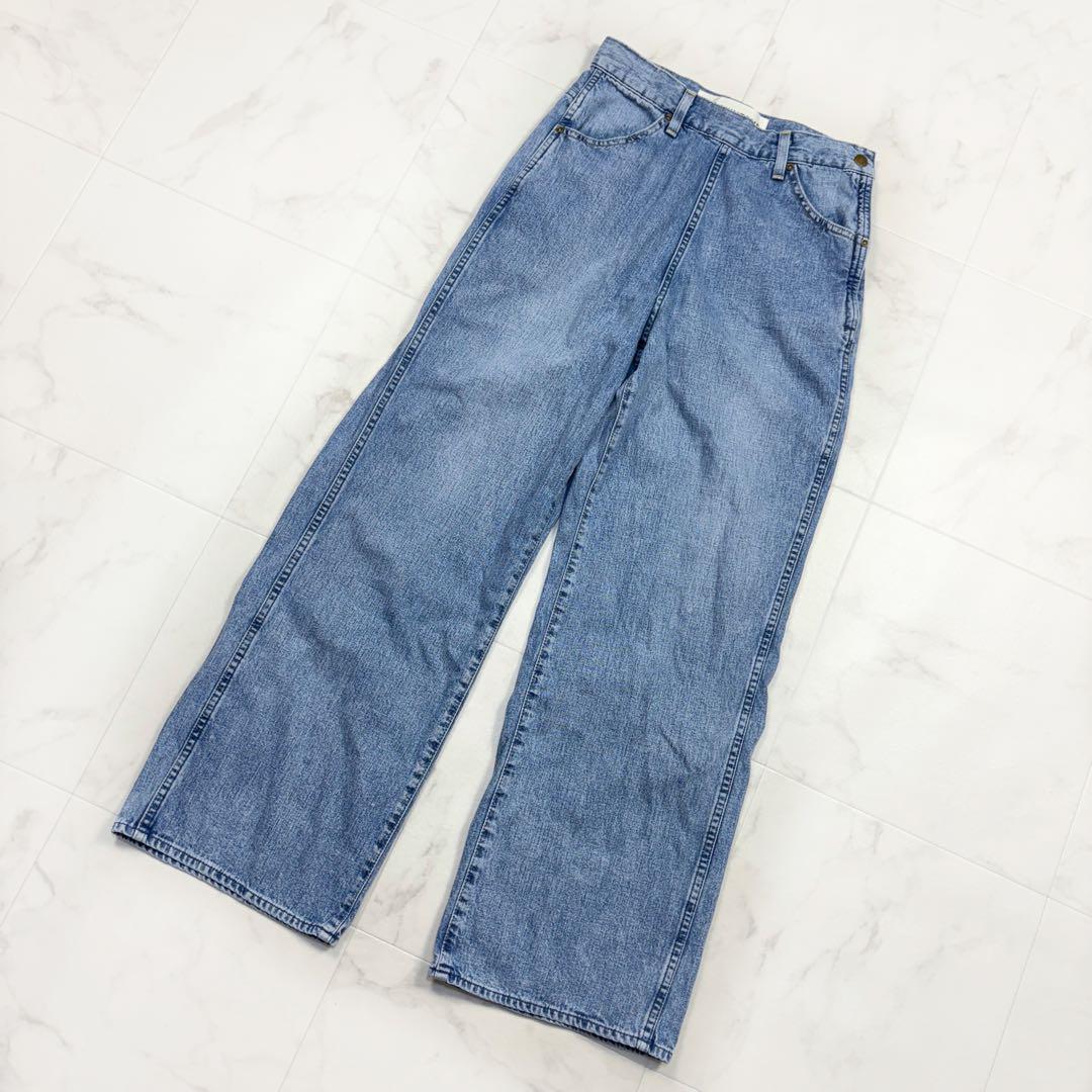 シンゾーン RANCH PANTS デニムパンツ ストレート 青 34 伊藤真知 ジーンズ ジーパン 23SS拍卖