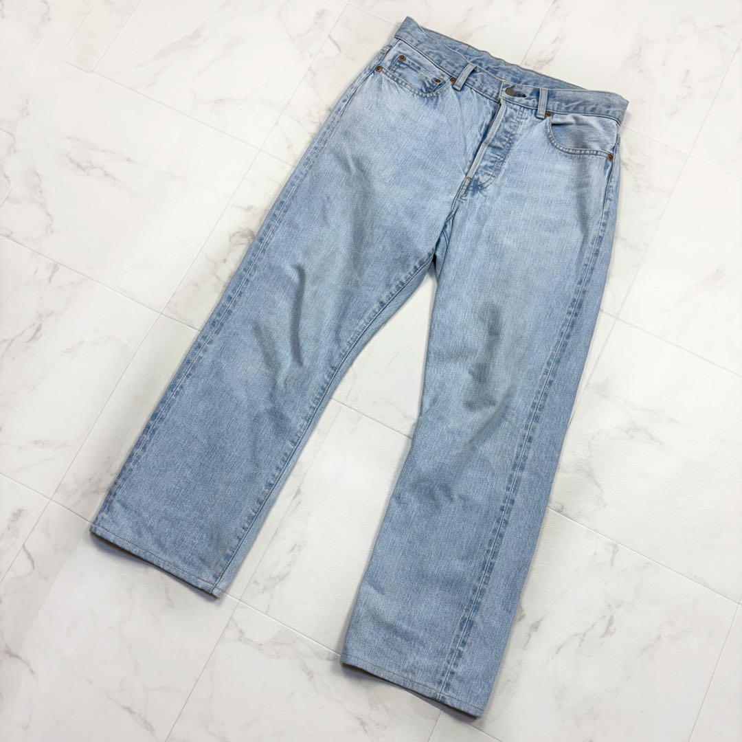 Chaos WHY NOT NOW デニムパンツ  スーパーライトブルー 36 ストレート ボタンフライ 日本製拍卖