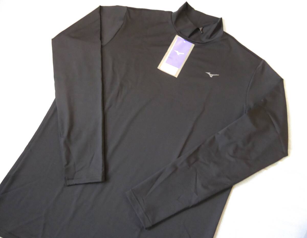 MIZUNO GOLF ミズノ ゴルフ ストレッチ ハイネック長袖シャツ 2XL 黒拍卖