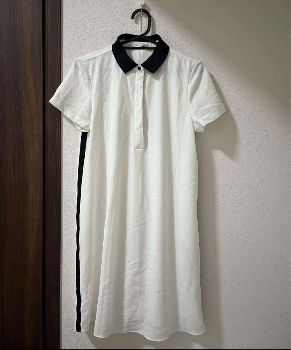 ★人気★ ZARA ザラ 春夏 シンプル ワンピース ブラック 半袖 XS拍卖